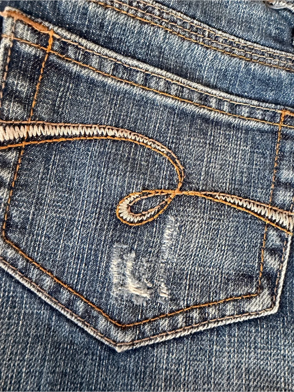 Distressed Denim Cuffed Shorts – Justice